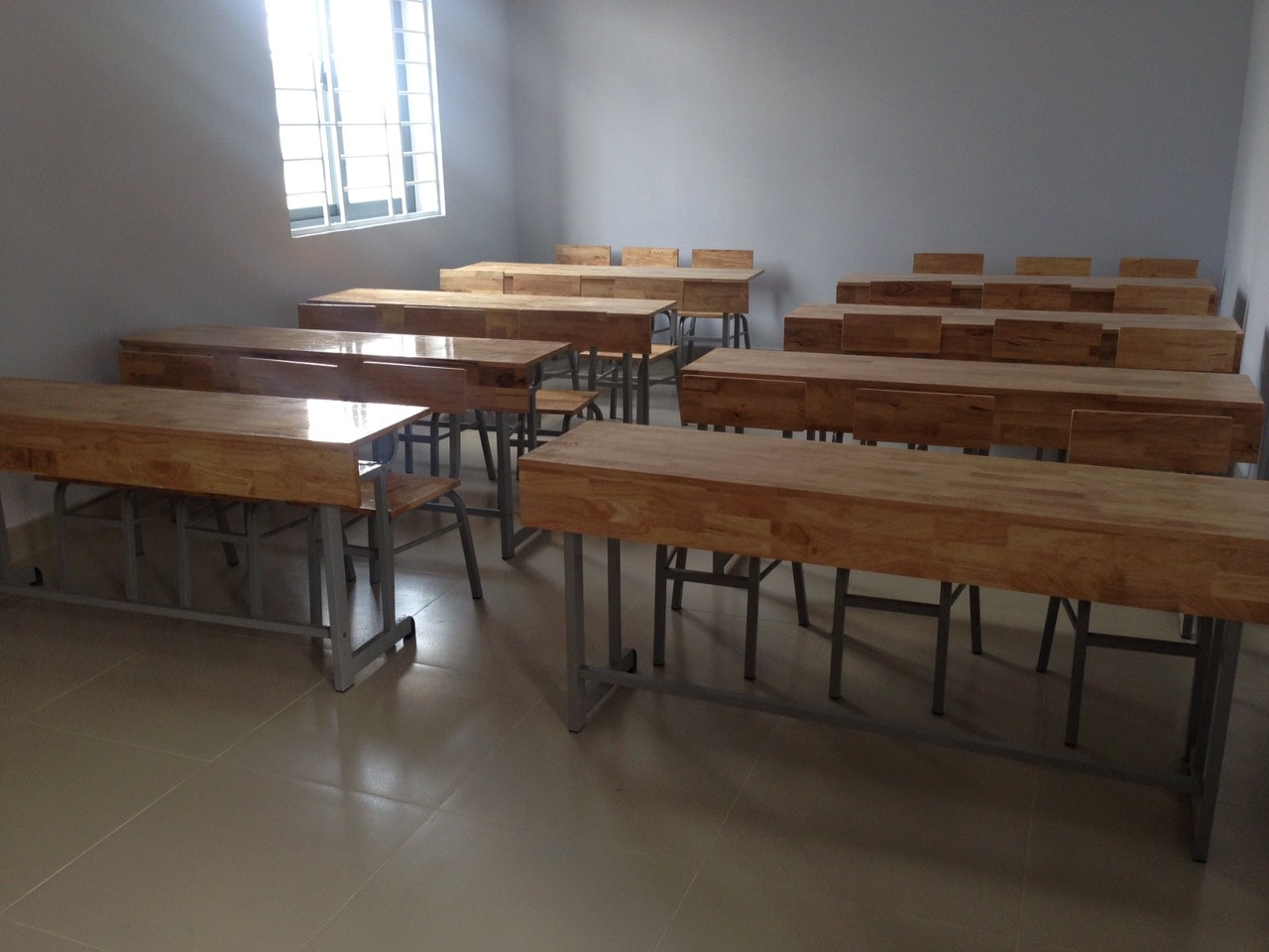 [Nội thất trường học] Bàn ghế học sinh trường Ngoại Ngữ Đồng Nai